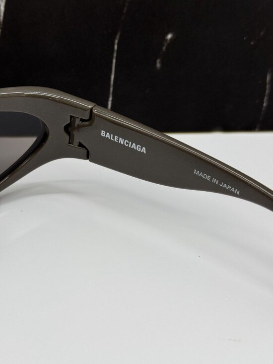 NEW BALENCIAGA BB0157S 008 BROWN UNISEX SUNGLASSES BALENCIAGA EYEWEAR